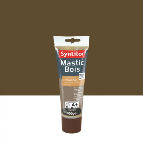 Mastic à bois SYNTILOR, bois foncé, 400 g - SYNTILOR