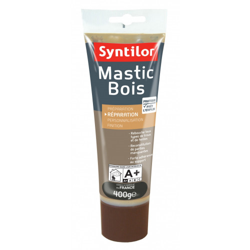 Mastic à bois SYNTILOR, bois foncé, 400 g - SYNTILOR