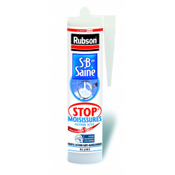 Mastic antimoisissure RUBSON, blanc, 280 ml - RUBSON