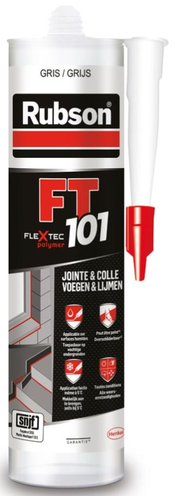 Mastic d'étanchéité toute destination RUBSON qualité pro Ft101 280 ml gris