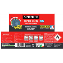 Mastic et durcisseur Sinto fer SINTO, 330 g - SINTO