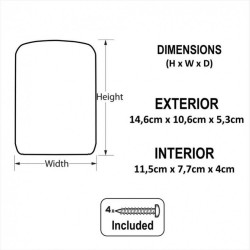 Minicoffre MASTER LOCK Select access à fixer, H.14.6 x l.10.5 x P.5.1 cm - MASTER LOCK