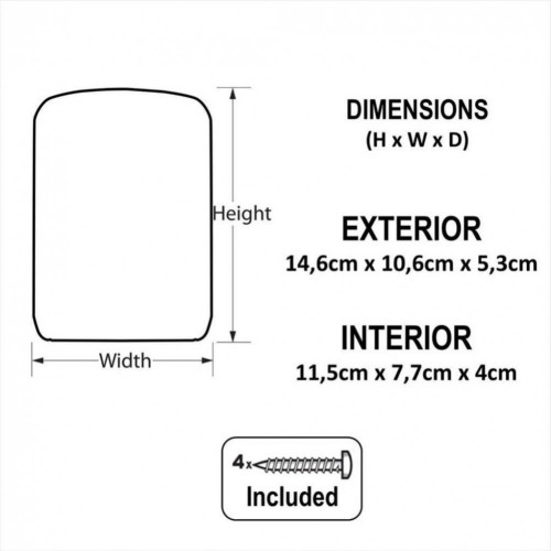 Minicoffre MASTER LOCK Select access à fixer, H.14.6 x l.10.5 x P.5.1 cm - MASTER LOCK