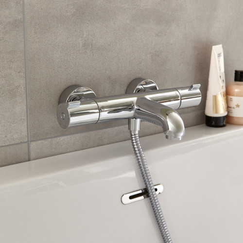 Mitigeur thermostatique de baignoire chromé brillant, HANSGROHE Myfox - HANSGROHE