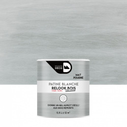 Patinepoutre et lambris Relook bois MAISON DECO, blanche mat, 0.5 l de marque MAISON DECO, référence: B5973600
