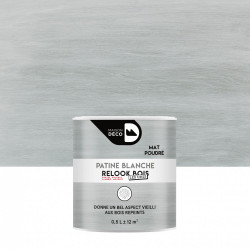 Patinepoutre et lambris Relook bois MAISON DECO, blanche mat, 0.5 l - MAISON DECO