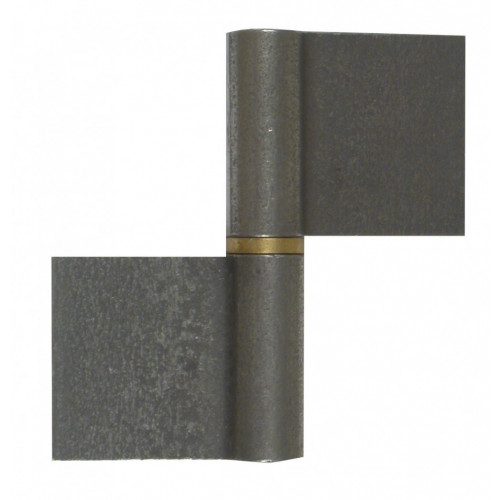 Paumelle de grille acier brut, H.100 x L.90 x P.16 mm - AFBAT