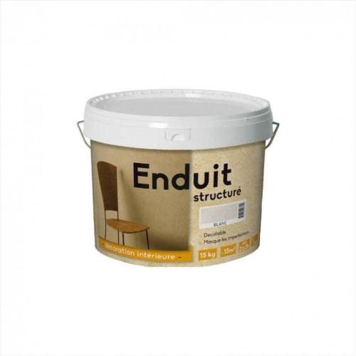 Peinture à effet, Enduit 1er prix à cirer ID, blanc, 15 kg - ID