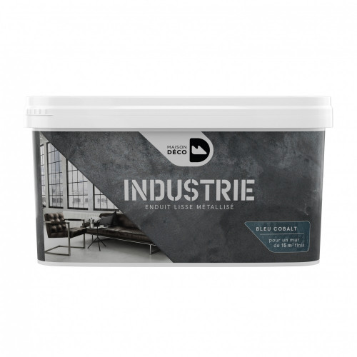 Peinture à effet, Industrie MAISON DECO, cobalt, 4 kg - MAISON DECO