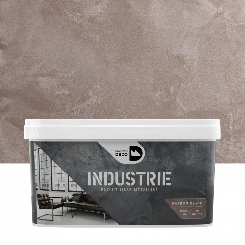 Peinture à effet, Industrie MAISON DECO, marron glacé, 4 kg - MAISON DECO