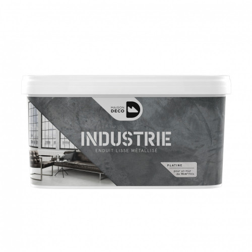 Peinture à effet, Industrie MAISON DECO, platine, 4 kg - MAISON DECO