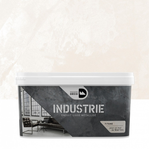 Peinture à effet, Industrie MAISON DECO, titane, 4 kg - MAISON DECO