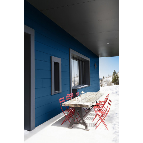 Peinture bois extérieur Climats extrêmes® V33, bleu bretagne satiné 0.5 l - V33