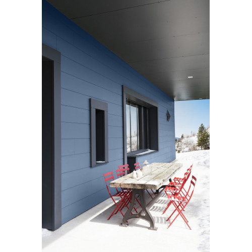 Peinture bois extérieur Climats extrêmes® V33, bleu provence satiné 0.5 l - V33