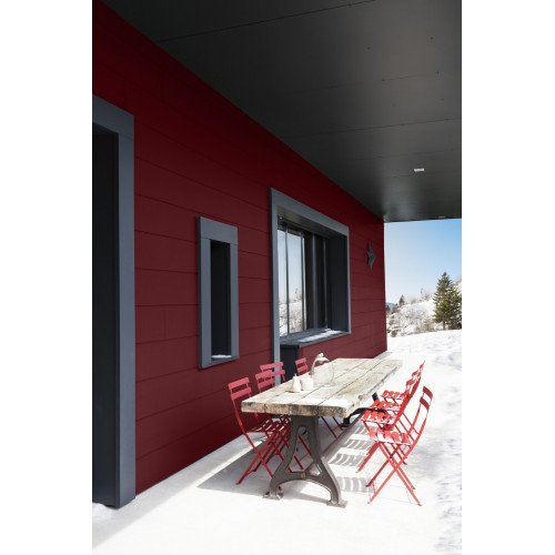 Peinture bois extérieur Climats extrêmes® V33, rouge basque satiné 0.5 l - V33