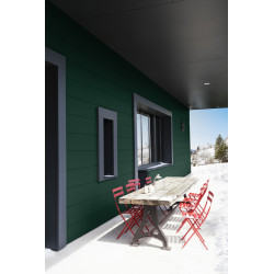 Peinture bois extérieur Climats extrêmes® V33, vert basque brillant 0.5 l - V33