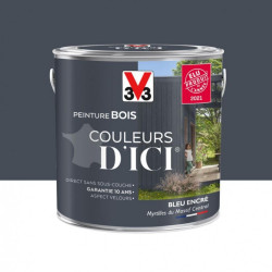Peinture bois extérieur Couleurs d'ici® V33, bleu encré velours 2 l - V33