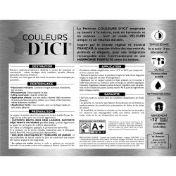 Peinture bois extérieur Couleurs d'ici® V33, bleu feutré velours 0.5 l - V33