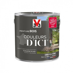 Peinture bois extérieur Couleurs d'ici® V33, gris feutré velours 2 l - V33