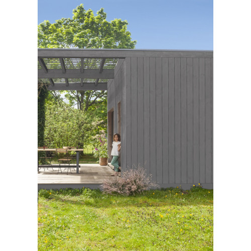 Peinture bois extérieur Couleurs d'ici® V33, gris flotté velours 2 l - V33
