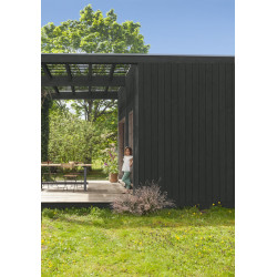 Peinture bois extérieur Couleurs d'ici® V33, noir ombré velours 0.125 l - V33