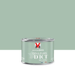 Peinture bois extérieur Couleurs d'ici® V33, vert pastel velours 0.125 l de marque V33, référence: B5991400