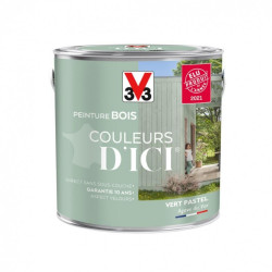 Peinture bois extérieur Couleurs d'ici® V33, vert pastel velours 2 l - V33