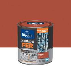 Peinture fer extérieur / intérieur Xpro3 RIPOLIN rouge vif brillant 0.5 l de marque RIPOLIN, référence: B5994600