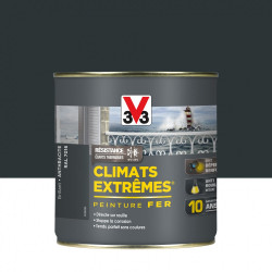 Peinture fer extérieur Climats extrêmes® V33 anthracite brillant 0.5 l de marque V33, référence: B5995100