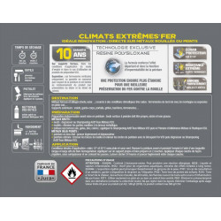 Peinture fer extérieur Climats extrêmes® V33 anthracite mat 0.5 l - V33