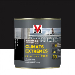 Peinture fer extérieur Climats extrêmes® V33 noir brillant brillant 0.5 l - V33