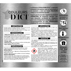 Peinture fer extérieur Couleurs d'ici® V33 gris flotté velours 0.5 l - V33