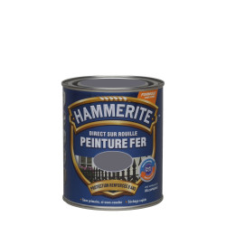 Peinture fer extérieur Direct sur rouille HAMMERITE anthracite brillant 0.75 l - HAMMERITE