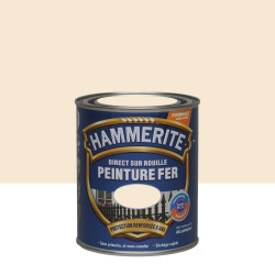 Peinture fer extérieur Direct sur rouille HAMMERITE blanc cassé brillant 0.75 l de marque HAMMERITE, référence: B5999800