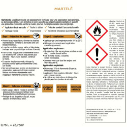 Peinture fer extérieur Direct sur rouille HAMMERITE blanc martelé 0.75 l - HAMMERITE