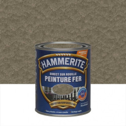 Peinture fer extérieur Direct sur rouille HAMMERITE bronze martelé 0.25 l de marque HAMMERITE, référence: B6000100