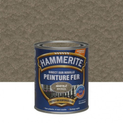 Peinture fer extérieur Direct sur rouille HAMMERITE bronze martelé 0.75 l - HAMMERITE