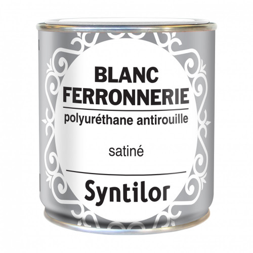 Peinture ferronnerie extérieur Polyuréthane SYNTILOR blanc mat 0.375 l - SYNTILOR