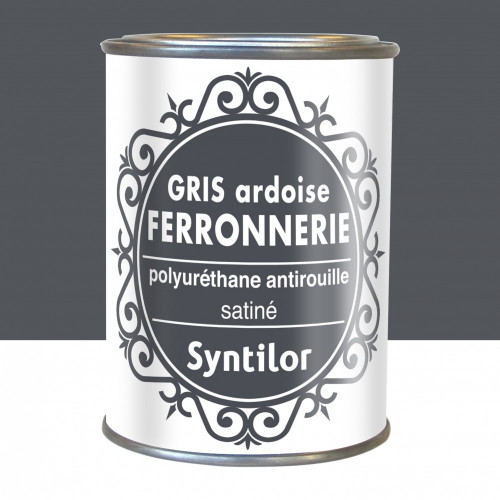Peinture ferronnerie extérieur SYNTILOR, gris ardoise, 0.25 l - SYNTILOR