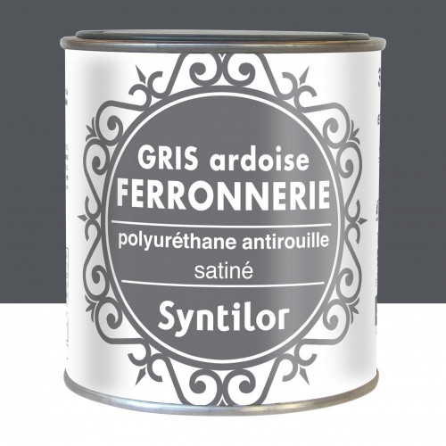 Peinture ferronnerie extérieur SYNTILOR, gris ardoise, 0.375 l - SYNTILOR
