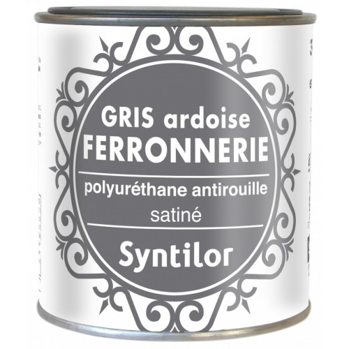 Peinture ferronnerie extérieur SYNTILOR, gris ardoise, 0.375 l - SYNTILOR