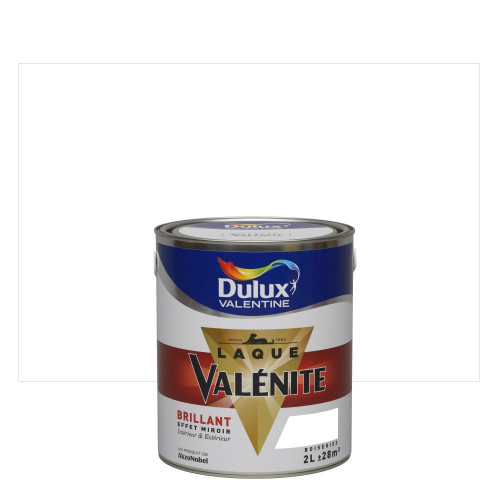 Peinture laque boiserie Valénite blanc brillant 2 L - DULUX VALENTINE - DULUX VALENTINE