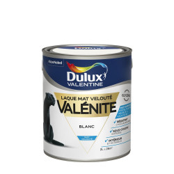 Peinture laque boiserie Valénite blanc mat 2 L - DULUX VALENTINE - DULUX VALENTINE
