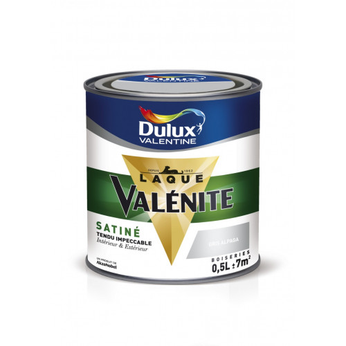 Peinture laque boiserie Valénite gris alpaga satiné 0,5 L - DULUX VALENTINE - DULUX VALENTINE