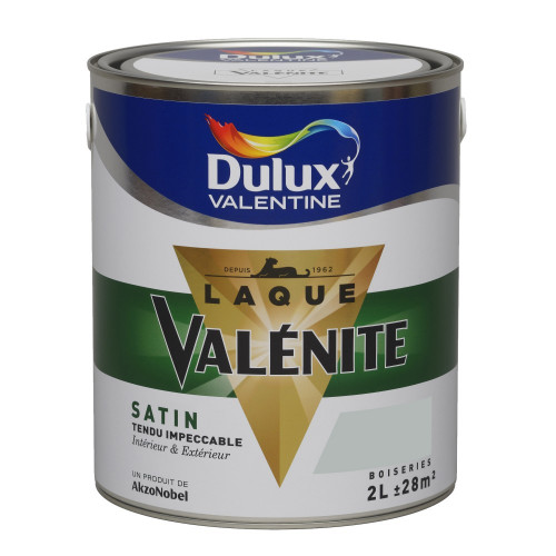 Peinture laque boiserie Valénite gris alpaga satiné 2 L - DULUX VALENTINE - DULUX VALENTINE