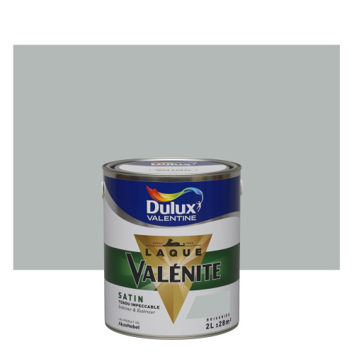 Peinture laque boiserie Valénite gris alpaga satiné 2 L - DULUX VALENTINE - DULUX VALENTINE