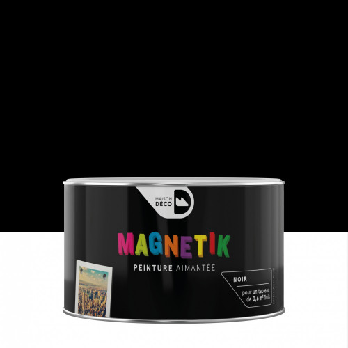 Peinture magnétique noir satin MAISON DECO Magnétik c'est génial ! 0.2 l - MAISON DECO