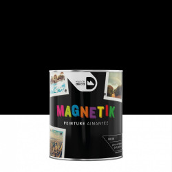 Peinture magnétique noir satin MAISON DECO Magnétik c'est génial ! 0.5 l de marque MAISON DECO, référence: B6006300