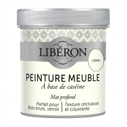 Peinture meuble et boiserie Caséine LIBERON crème mat 0.5 l de marque LIBERON, référence: B6007300