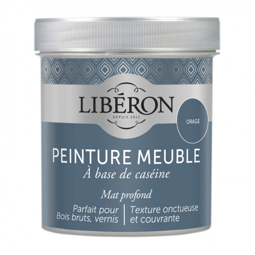 Peinture meuble et boiserie Caséine LIBERON orage mat 0.5 l - LIBERON